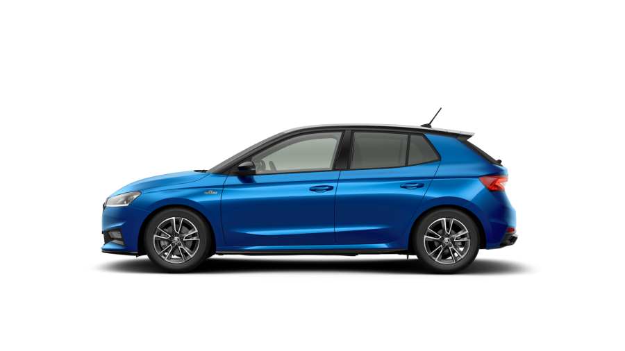 Škoda Fabia, 1,0 TSI 85 kW 7° automatická DSG, barva modrá