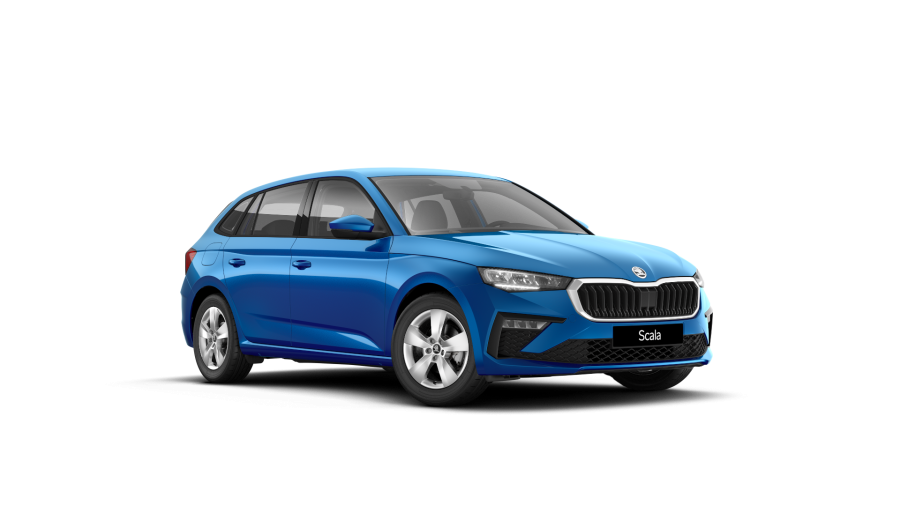 Škoda Scala, 1,0 TSI 85 kW 6-stup. mech., barva modrá