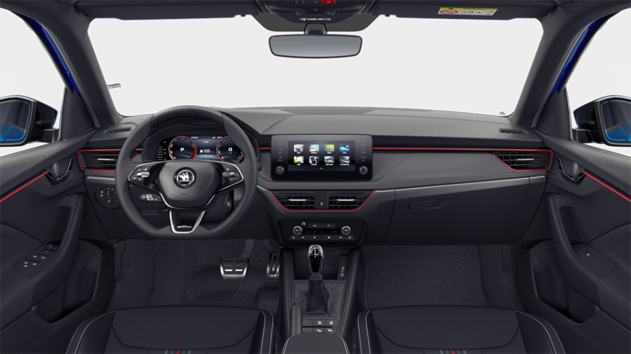 Škoda Scala, 1,0 TSI 85 KW 7-stup. automat., barva modrá