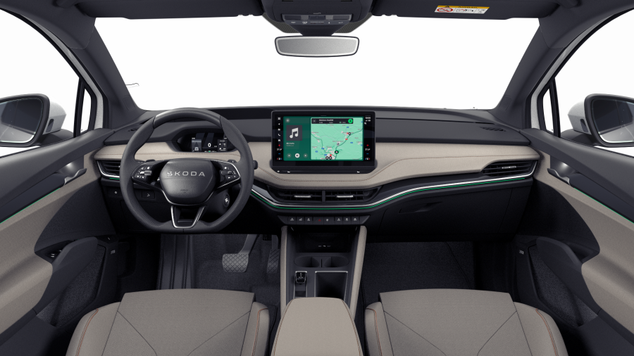 Škoda Enyaq iV, 82 kWh 210 kW 1° automatická, barva bílá