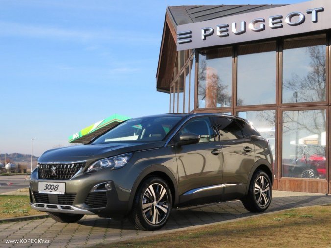 Peugeot 3008, ALLURE 1,5 BlueHDi 130k M6 NEW, barva šedá