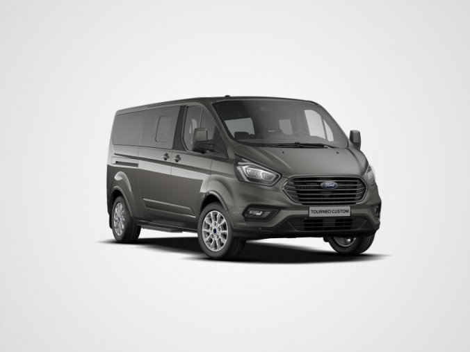 Ford Tourneo Custom, CUSTOM TOURNEO, 320 L2, TITANIUM X, 2.0 185K MHEV,, barva šedá