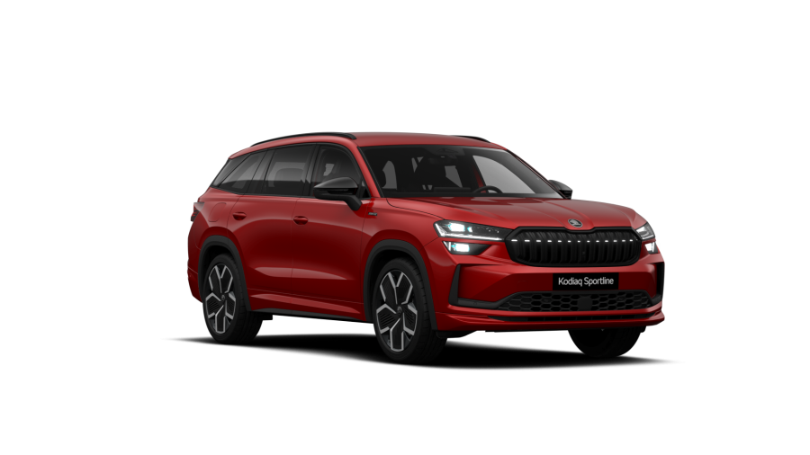 Škoda Kodiaq, 2,0 TDI 142 kW 7° automatická DSG 4x4, barva červená