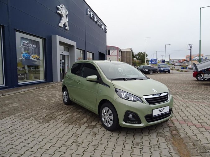 Peugeot 108, 5 dv. ACTIVE 1.0 VTi 72 MAN5, barva zelená